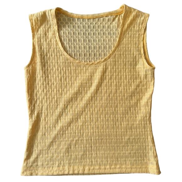 VTG sheer scoop neck tank top - Picture 1 of 5